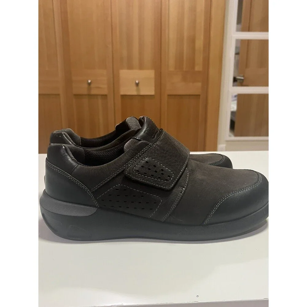 Drew Marshall 44011 Black Nubuck Leather Shoes Men’s Size 13 W